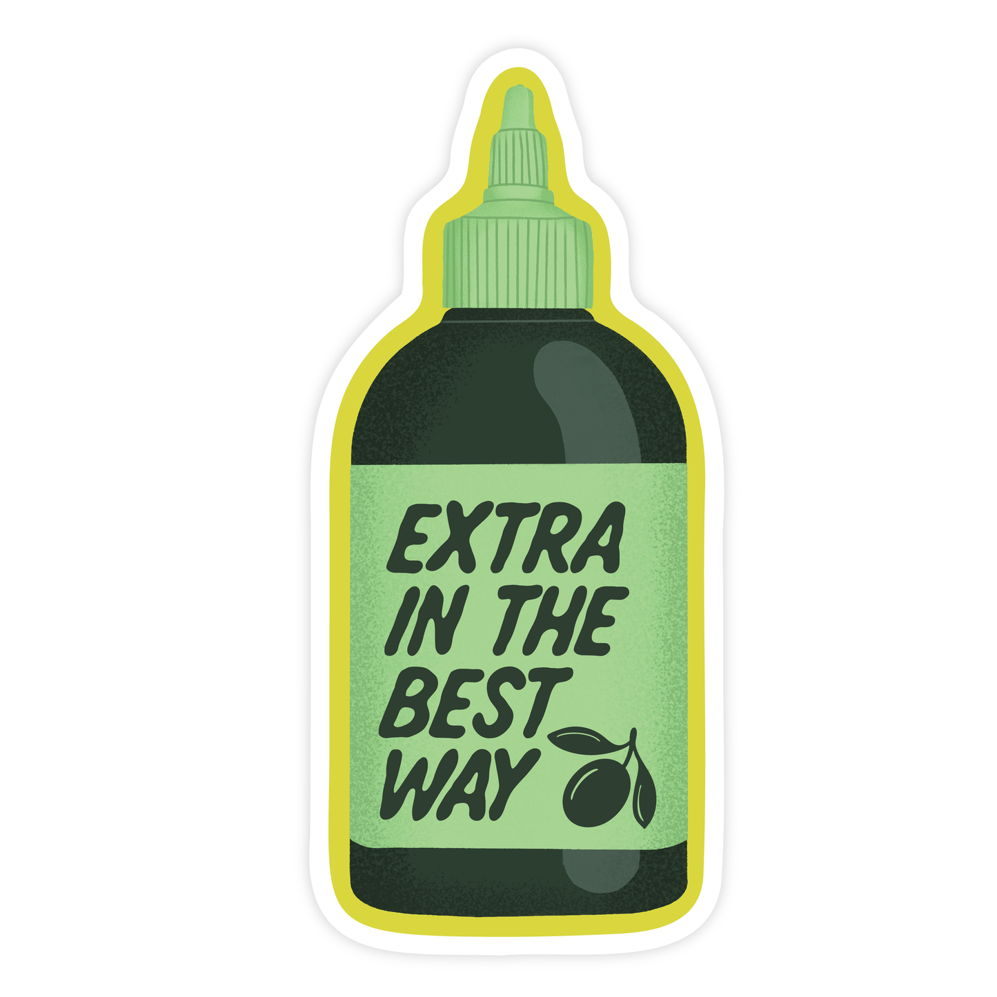 Olive Oil Vinyl Sticker