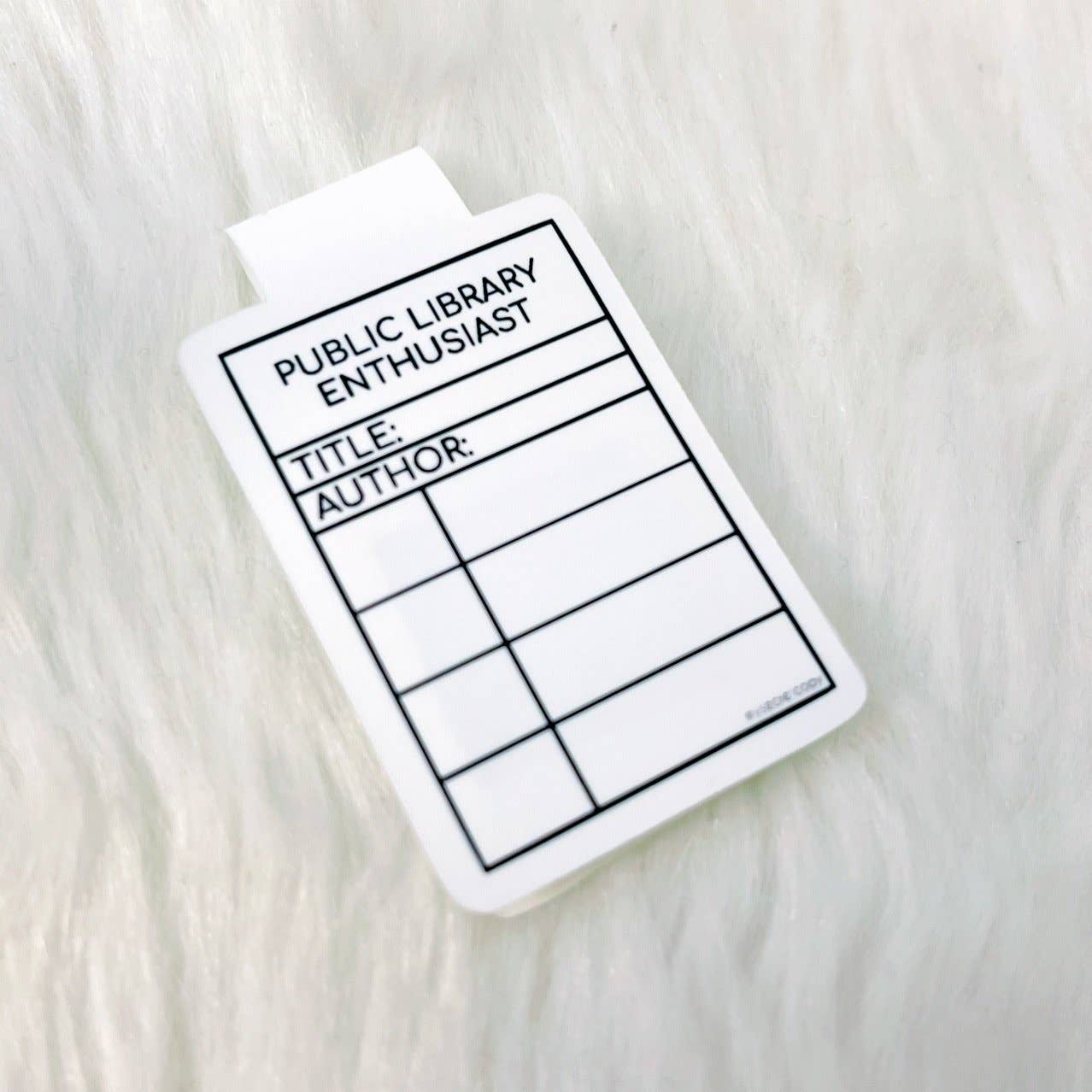 Public Library Enthusiast Magnetic Bookmark