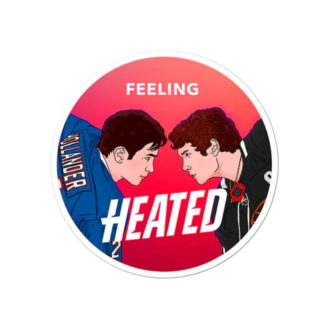 Feeling Heated Sticker
