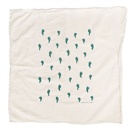 Cactus Tea Towel - Natural