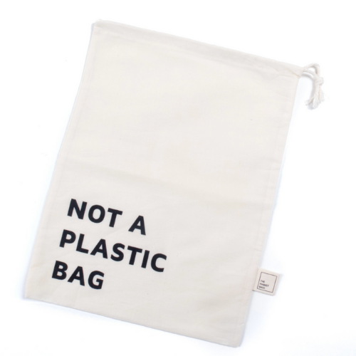 Large Organic Cotton 'NOT A PLASTIC BAG' Bag