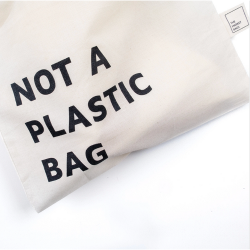 Large Organic Cotton 'NOT A PLASTIC BAG' Bag