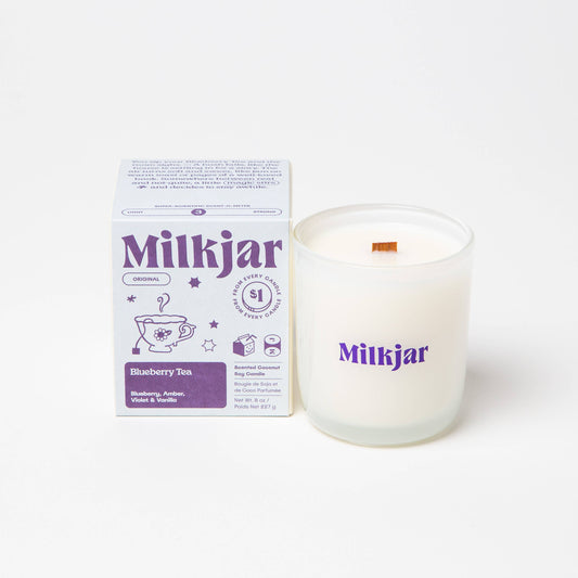 Blueberry Tea - Blueberry, Amber, Vanilla - 8oz Coconut Soy Candle