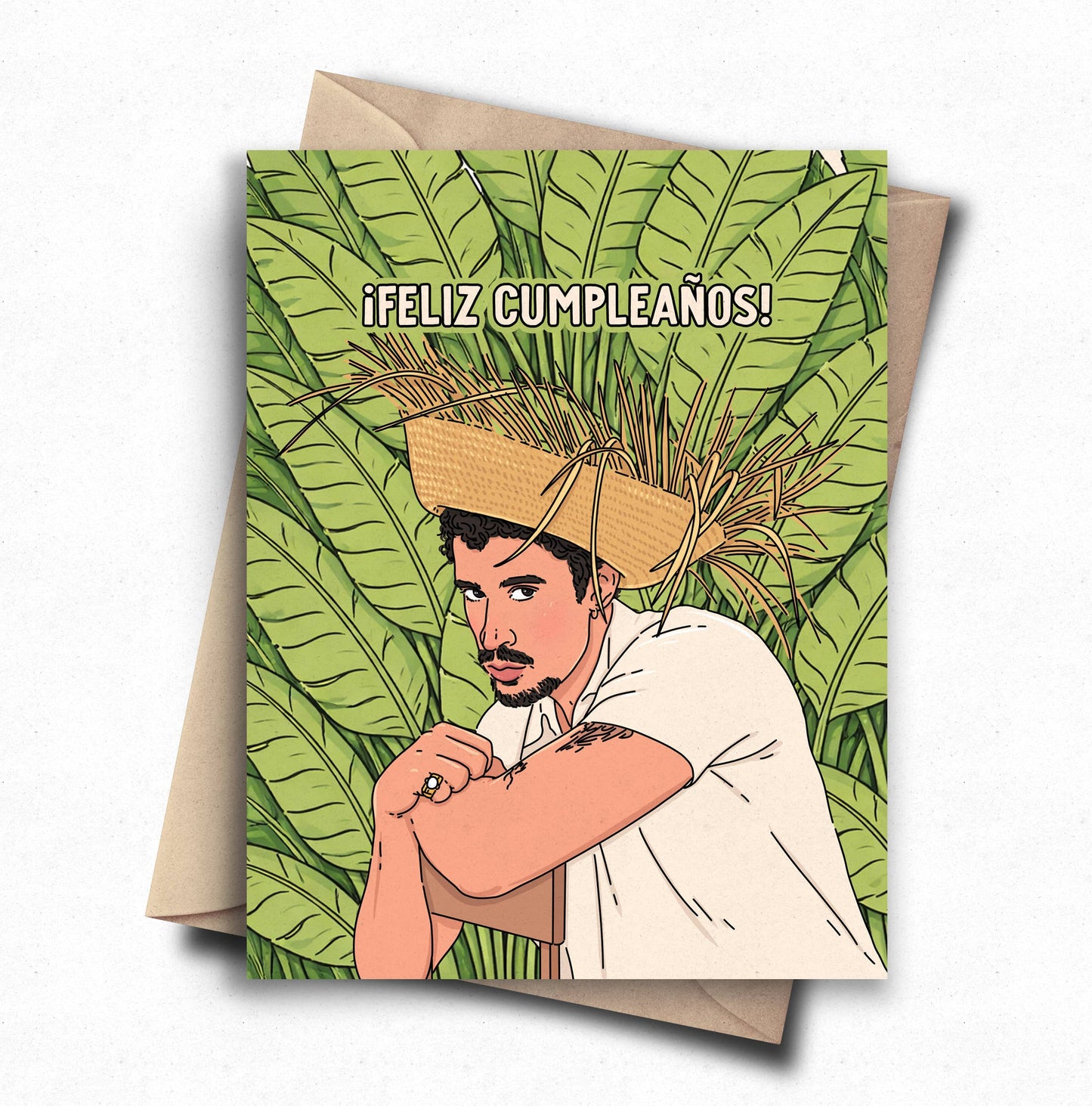 Feliz Cumpleanos Bad Bunny Birthday Card