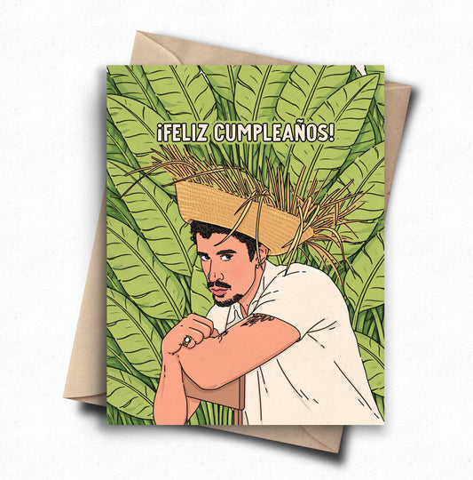Feliz Cumpleanos Bad Bunny Birthday Card