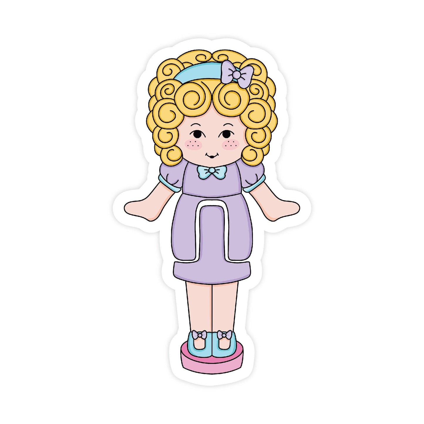 90's Pocket Doll Vinyl Sticker