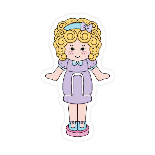 90's Pocket Doll Vinyl Sticker
