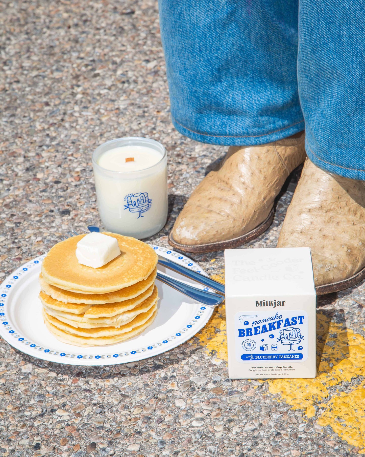 Blueberry Pancake Breakfast - 8oz Coconut Soy Candle