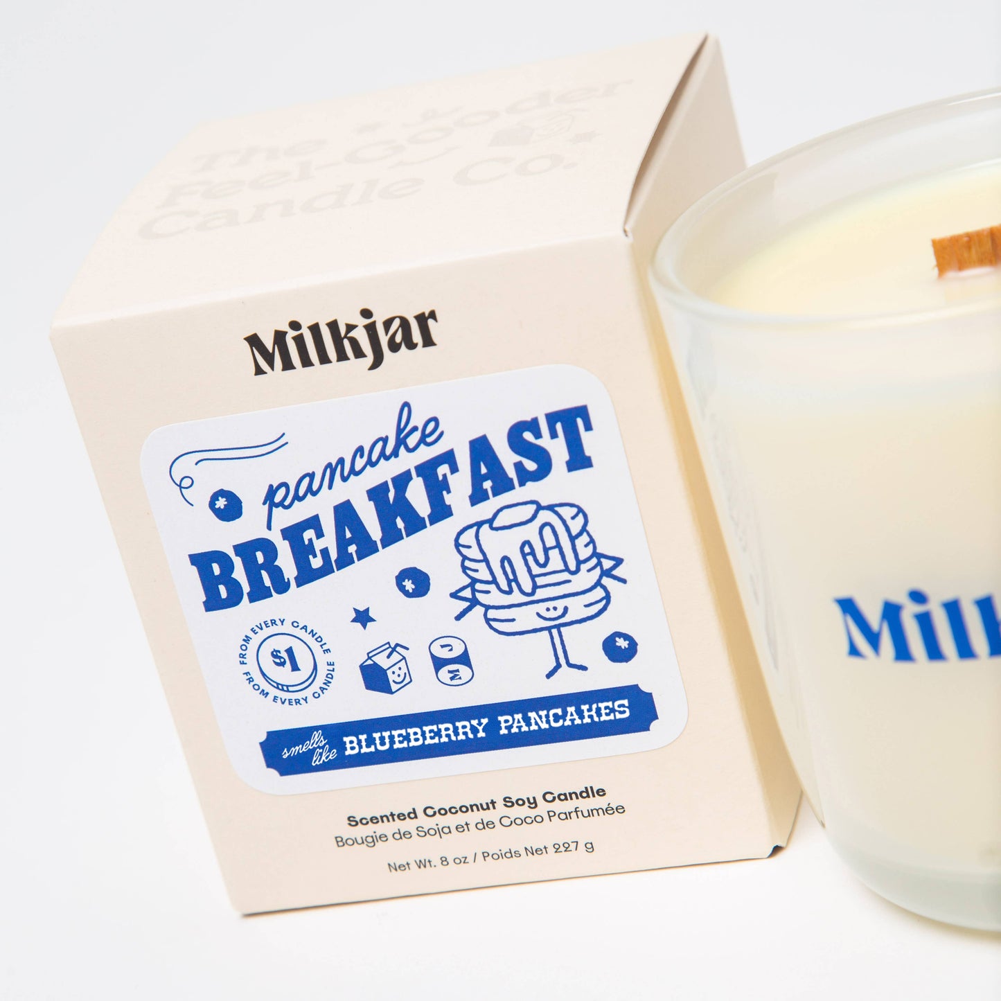 Blueberry Pancake Breakfast - 8oz Coconut Soy Candle