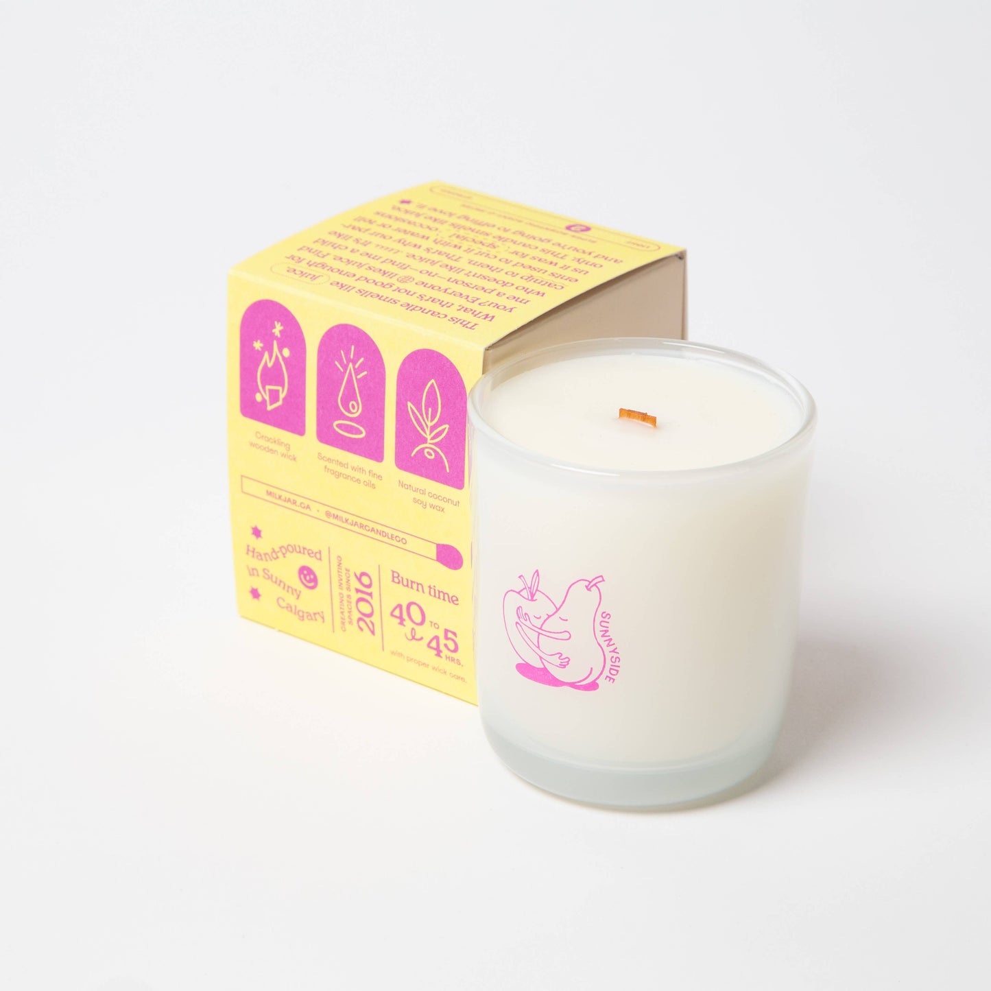 Sunnyside - Pear & Nectarine 8 oz Coconut Soy Candle