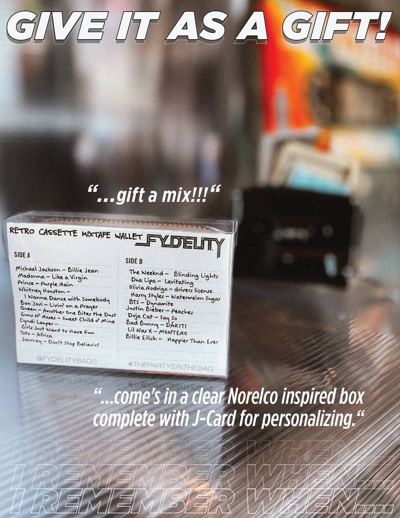 Retro Cassette Wallet | Black