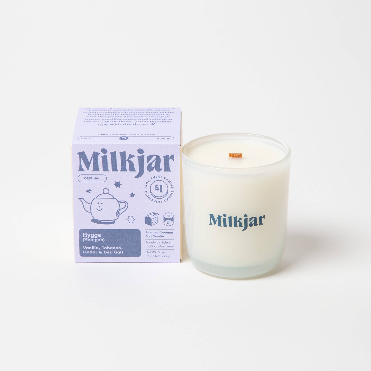 Hygge - Vanilla, Tobacco & Cedar - 8oz Coconute Soy Candle