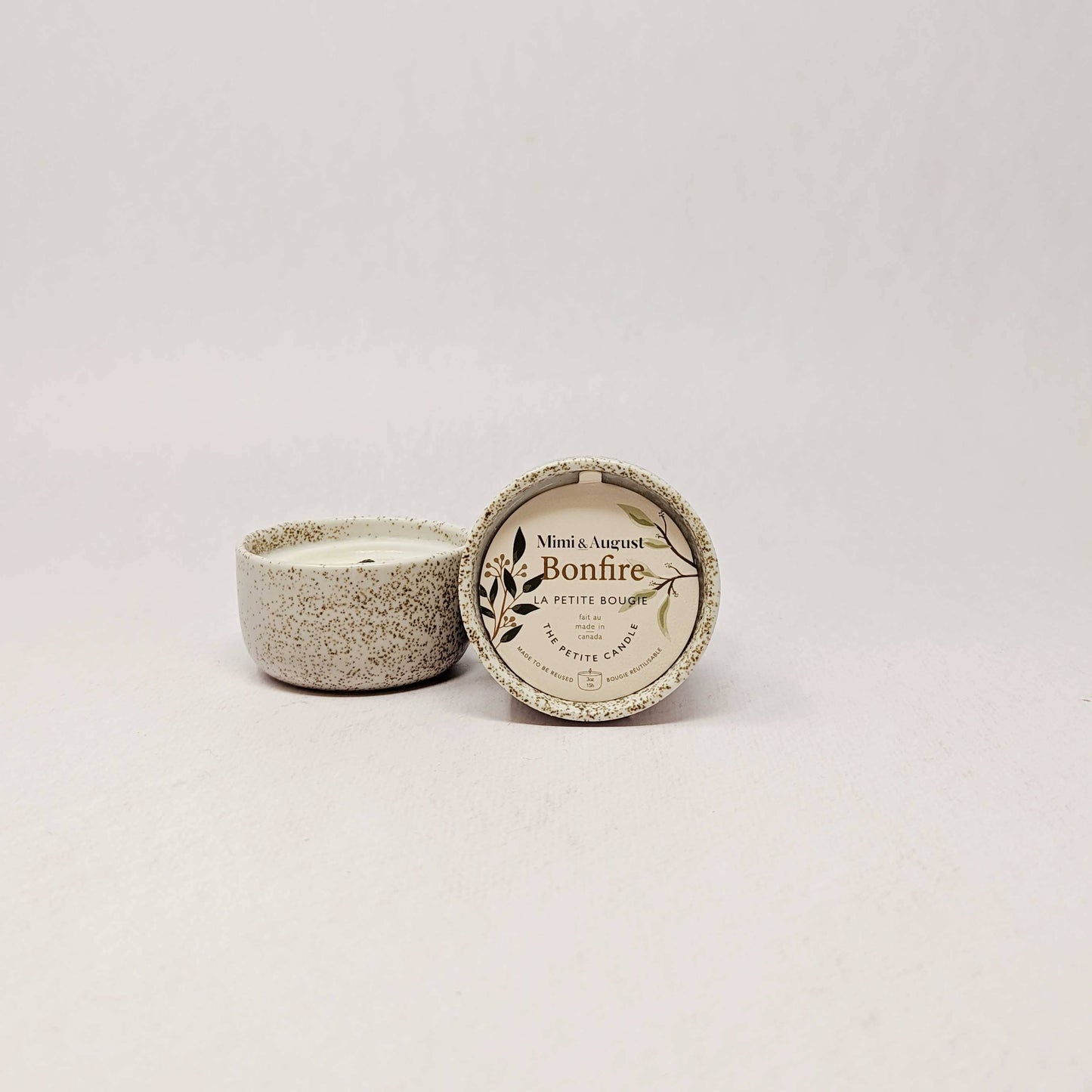 Bonfire reusable candle- 3 oz