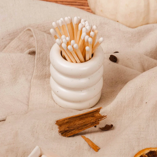 Ceramic match pot