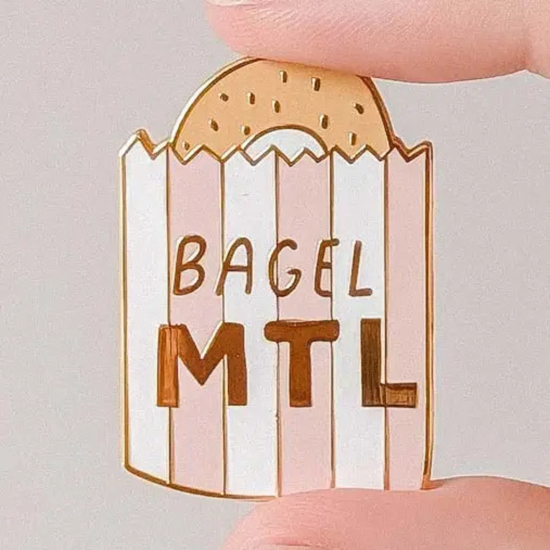 Bagel MTL Enamel Pin