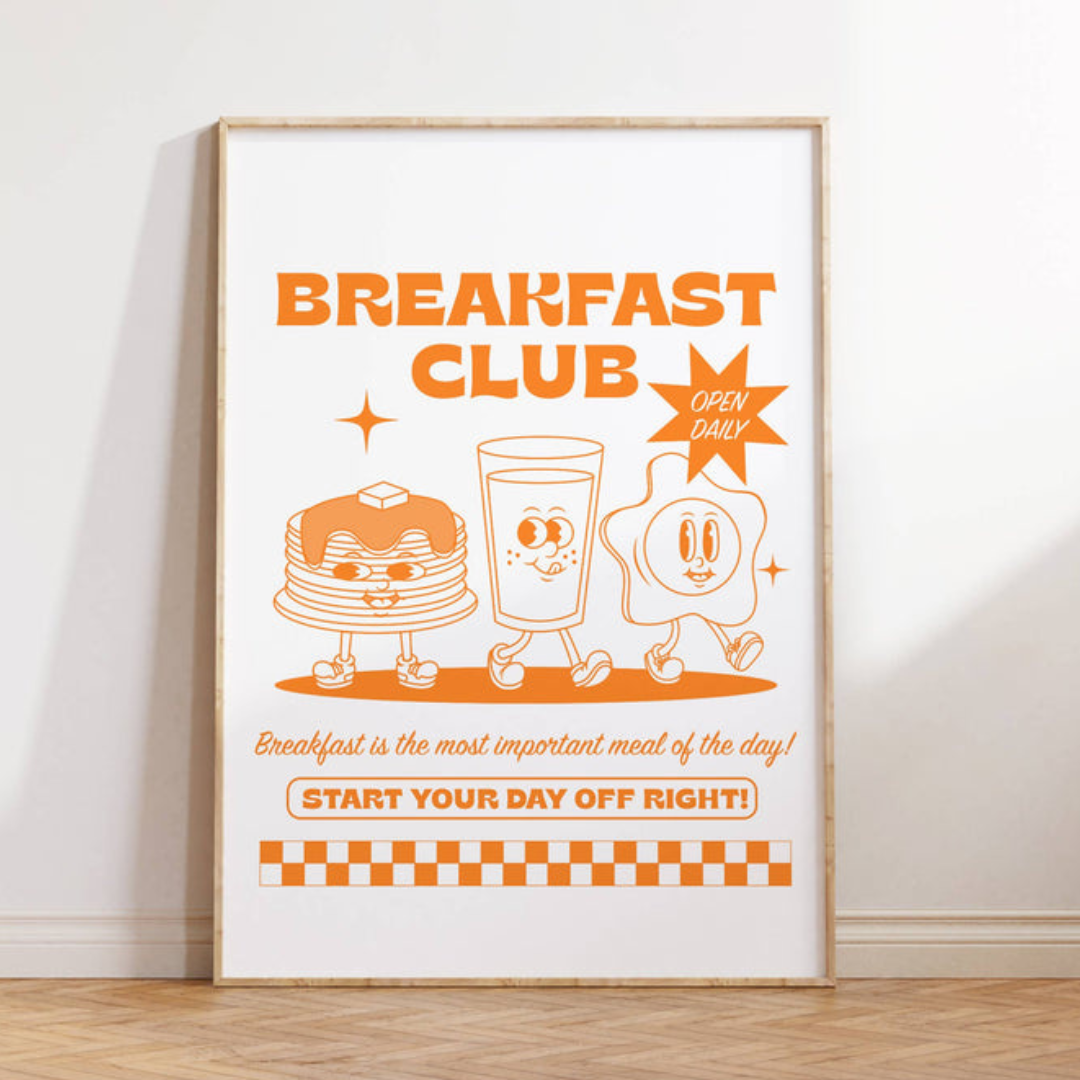 Breakfast Club | Retro Art Print