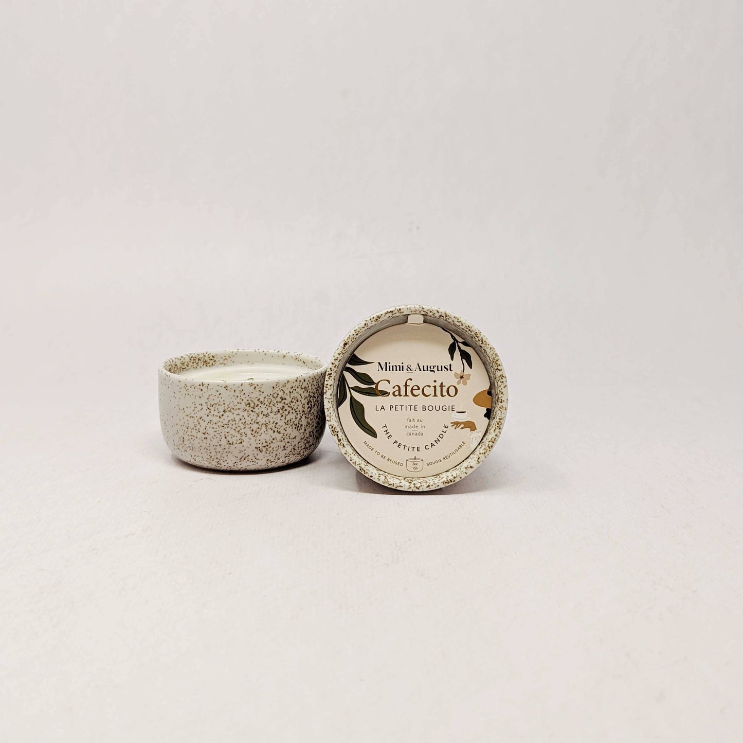 Cafecito reusable candle- 3 oz