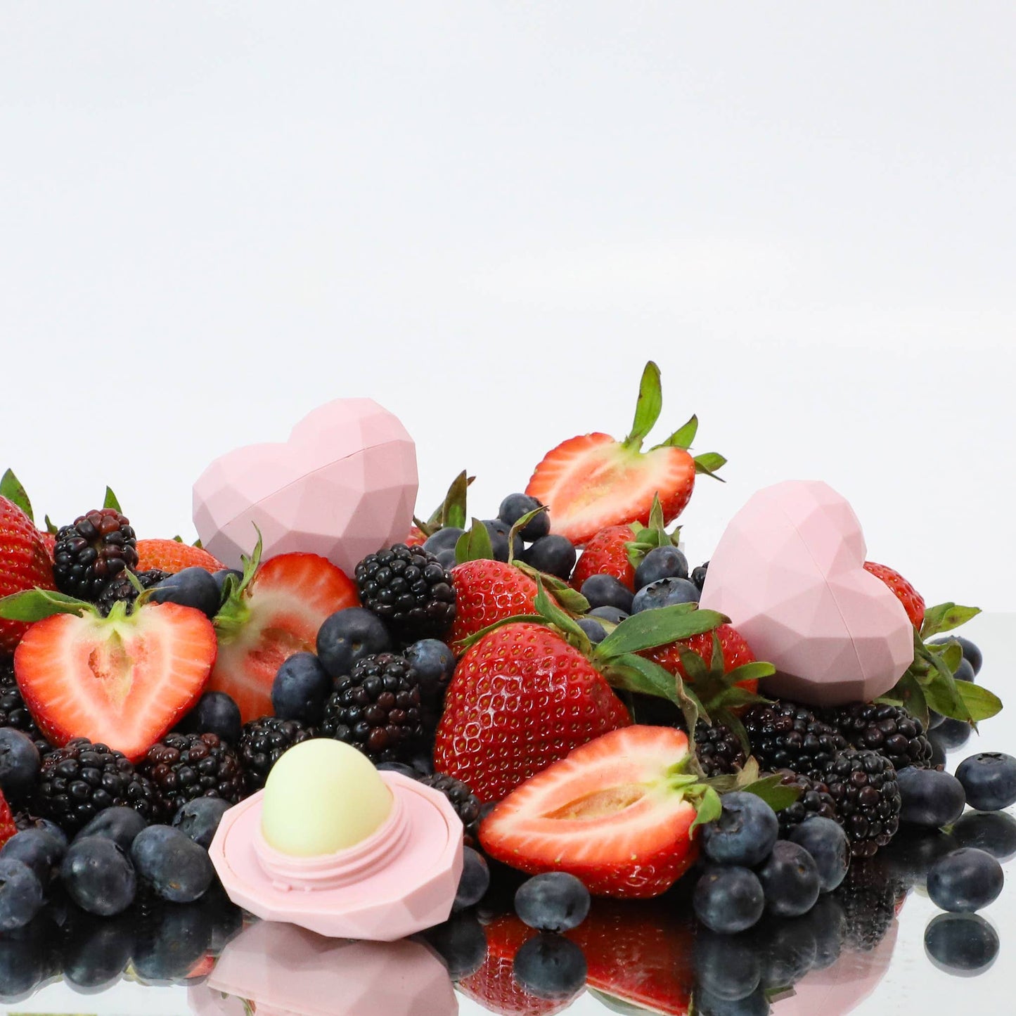 Pink Heart Lip Balm - 100% Natural - Wildberry