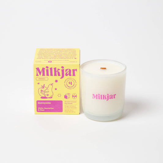 Sunnyside - Pear & Nectarine 8 oz Coconut Soy Candle