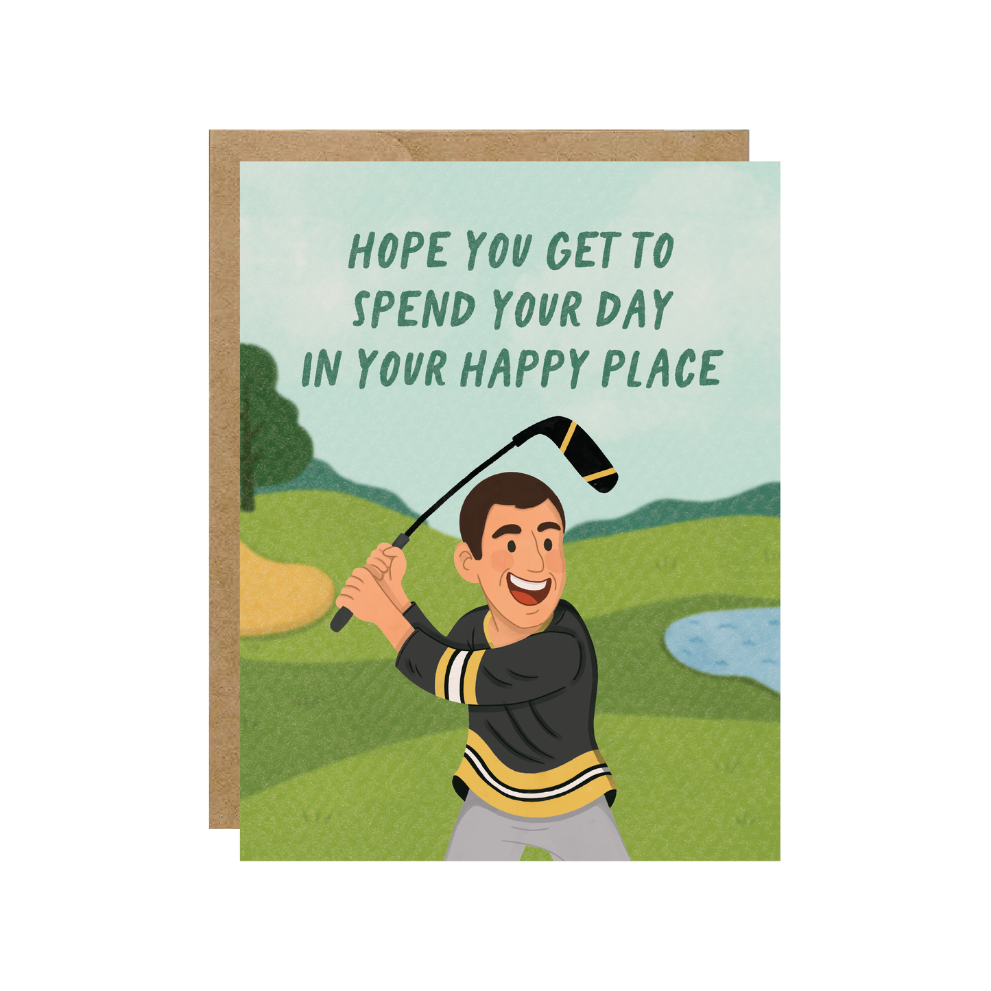 Your Happy Place - Golf Card