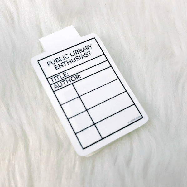 Public Library Enthusiast Magnetic Bookmark