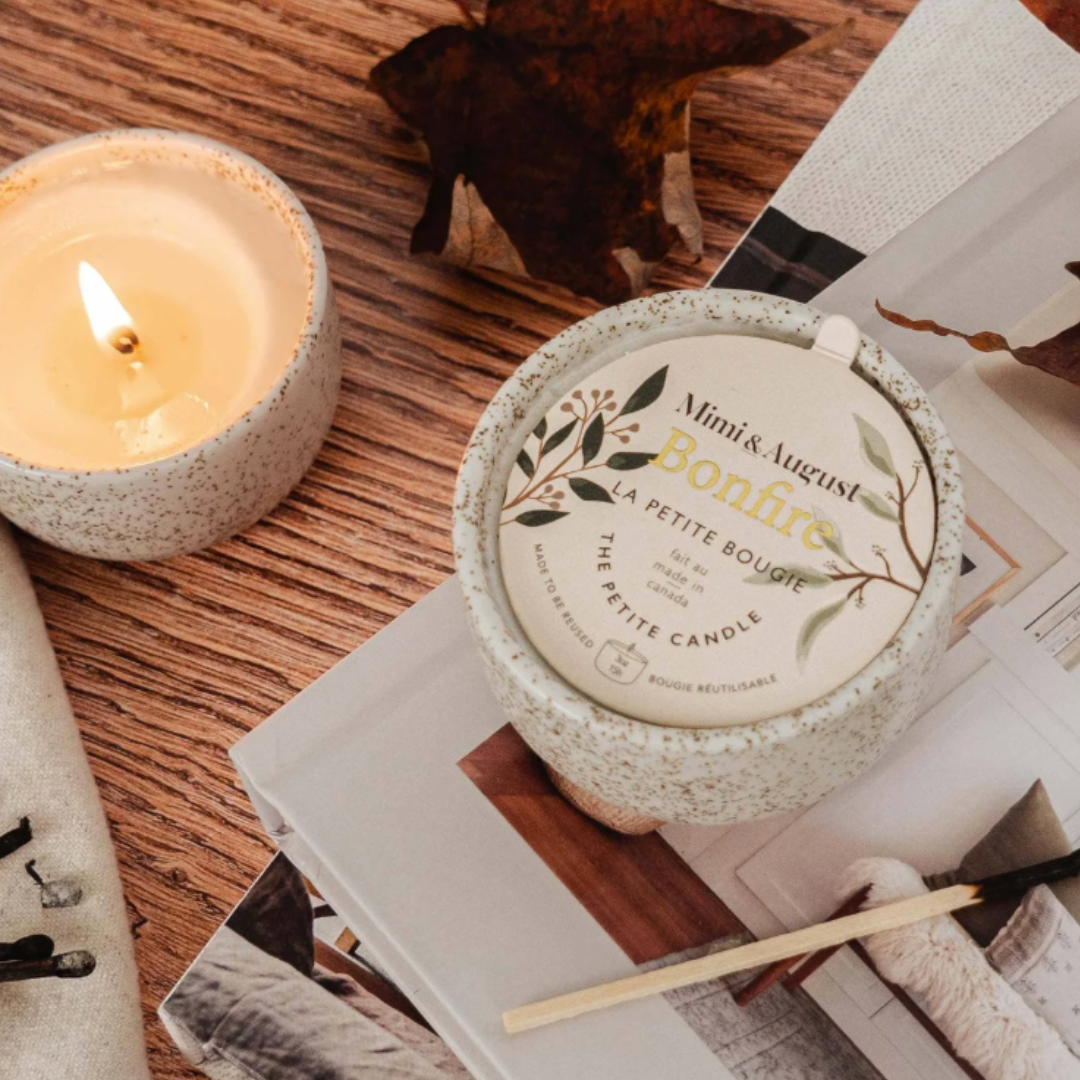 Bonfire reusable candle- 3 oz