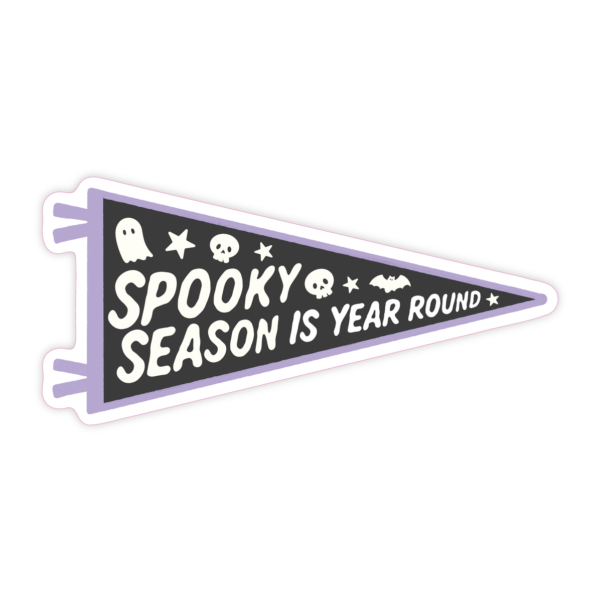 Spooky Season Pennant - Vinyl Sticker