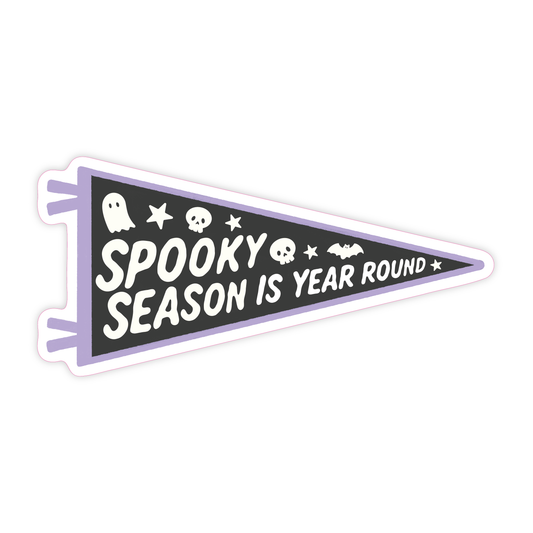 Spooky Season Pennant - Vinyl Sticker