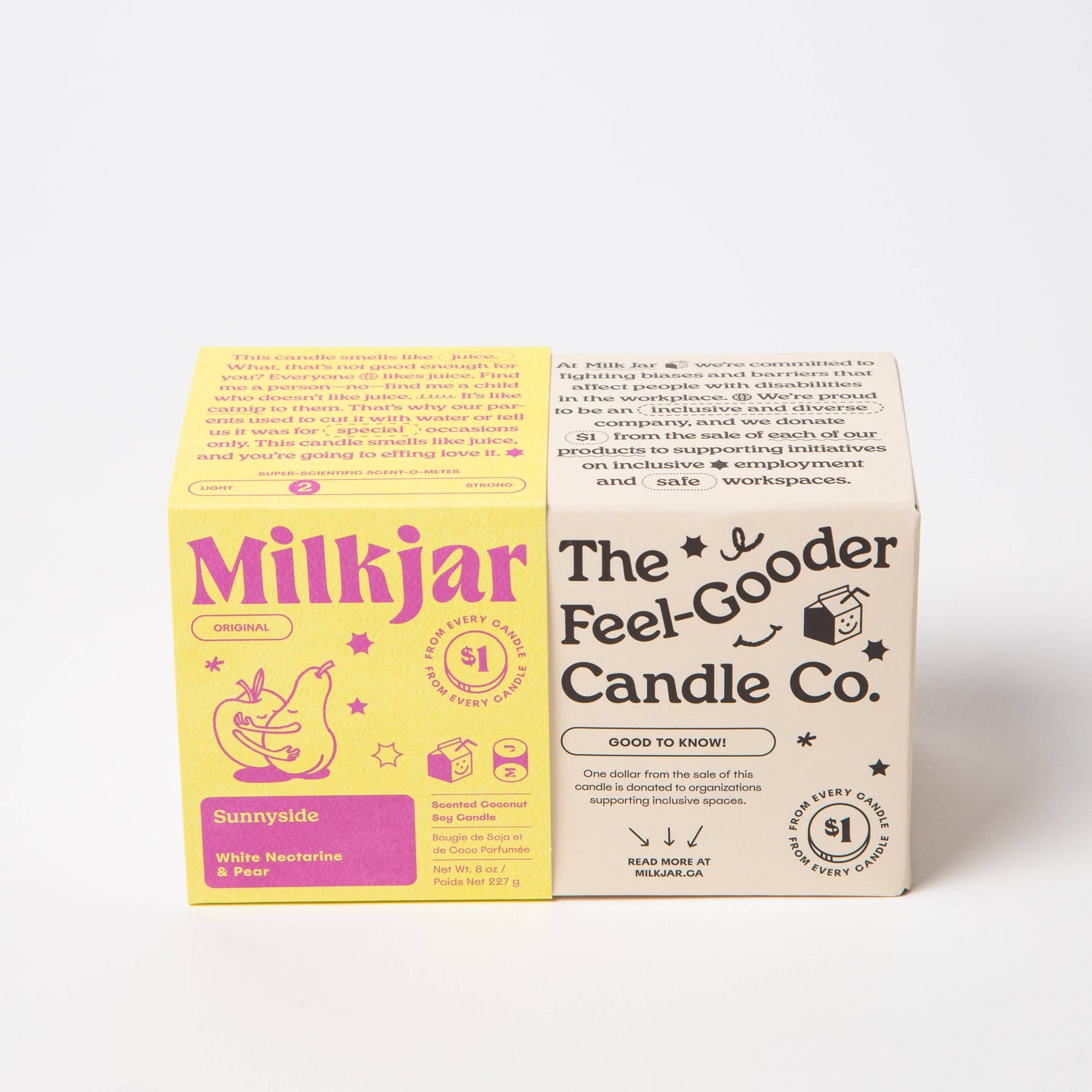 Sunnyside - Pear & Nectarine 8 oz Coconut Soy Candle