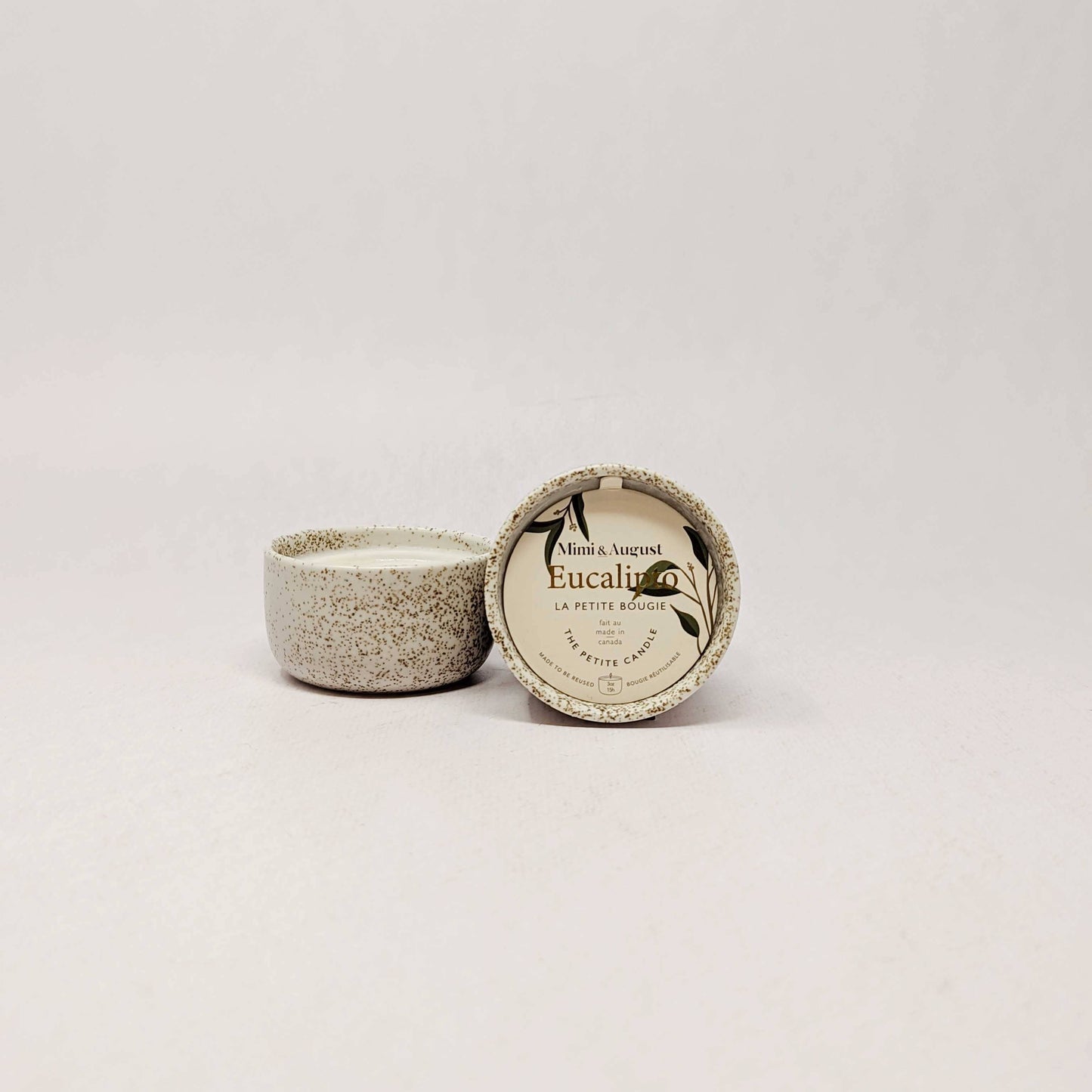 Eucalipto reusable candle- 3 oz
