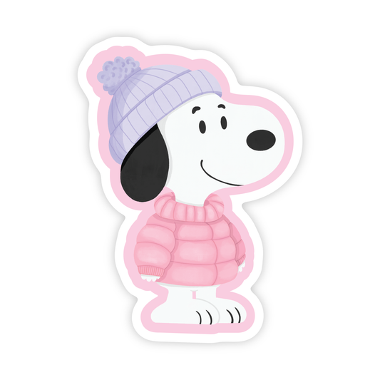 Cozy Winter Snoopy - Peanuts Vinyl Sticker