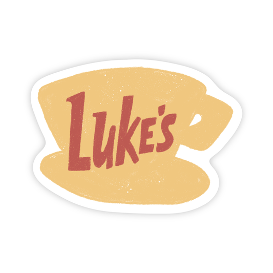 Lukes Coffee Vinyl Sticker