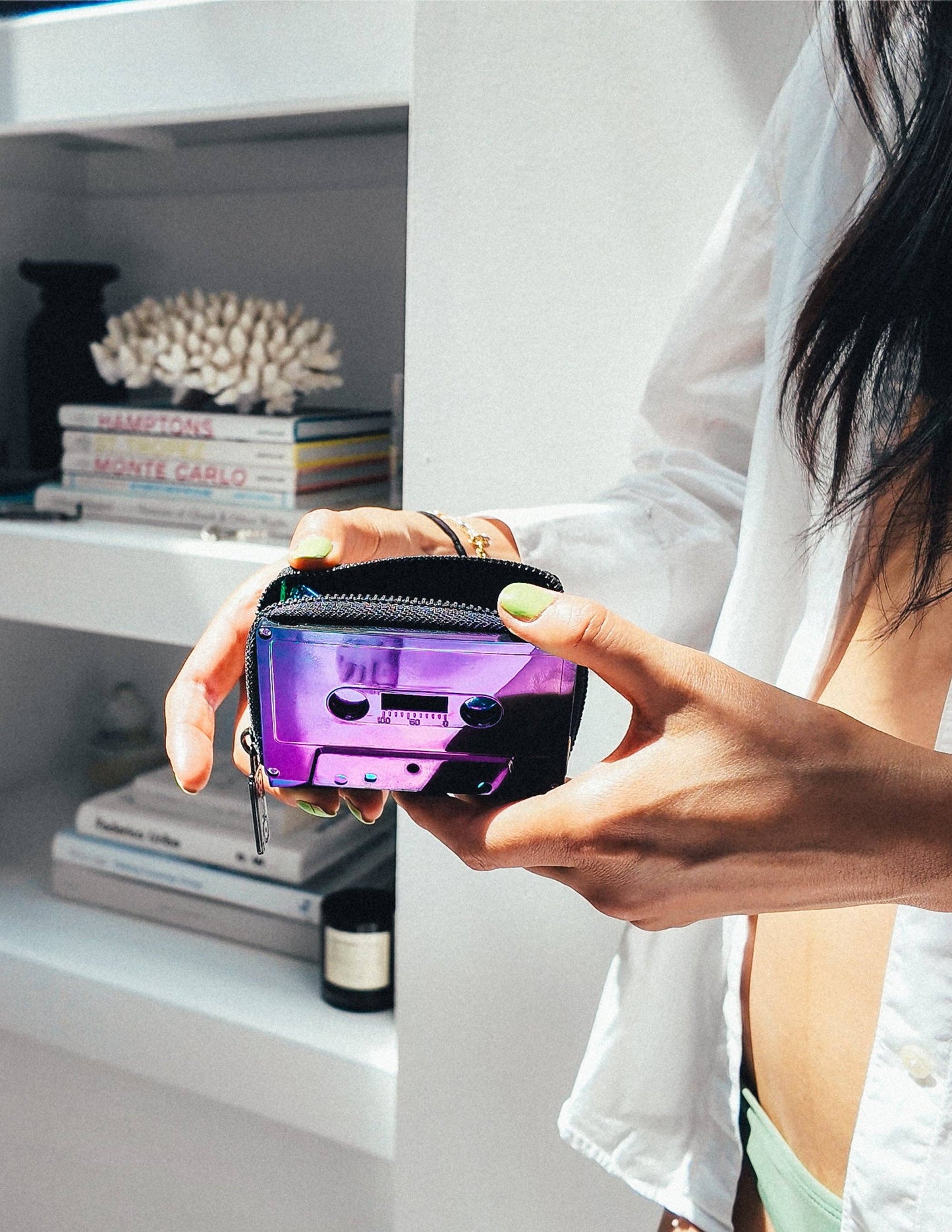 Retro Cassette Wallet | Purple