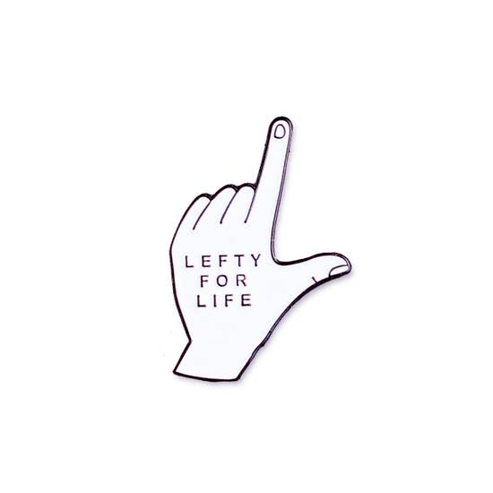 Lefty For Life Pin