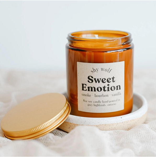 Sweet Emotion Candle - Vanilla, Bourbon, Smoke - Rock N Roll