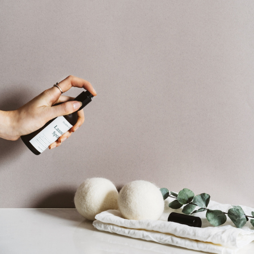 Bag of 6 wool dryer balls - White