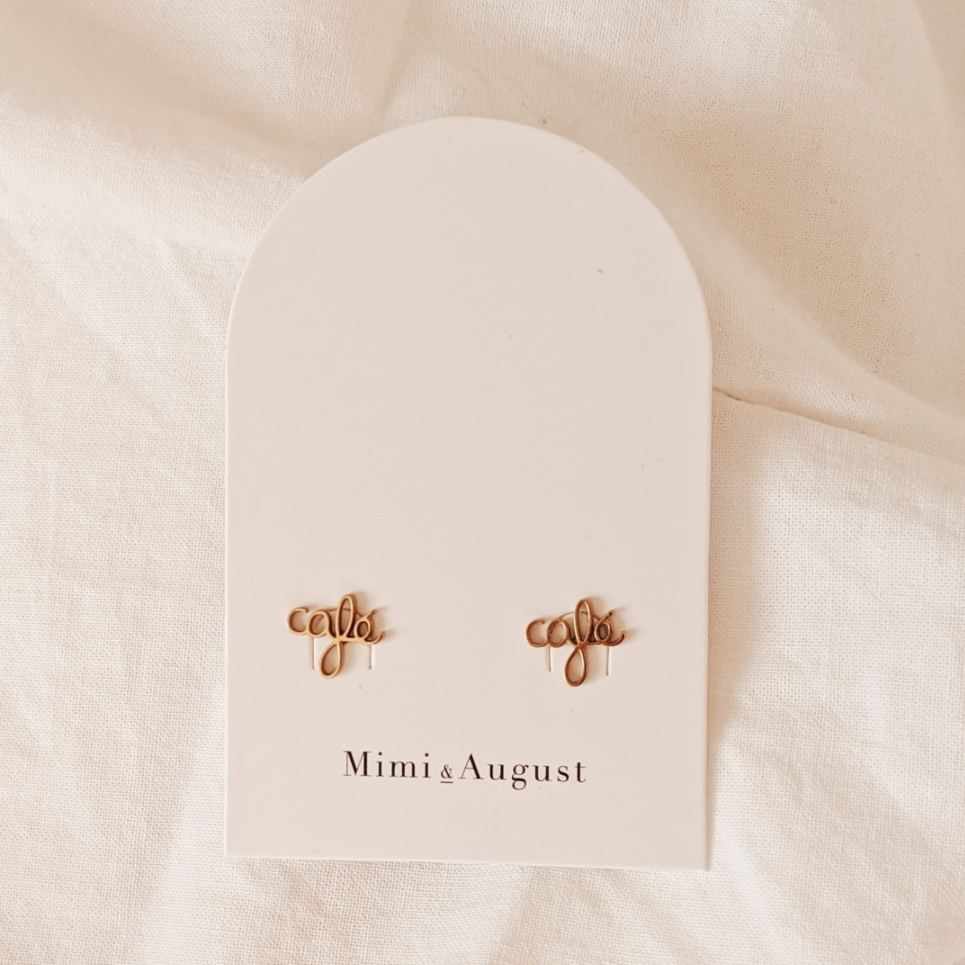 Café Stud Earrings