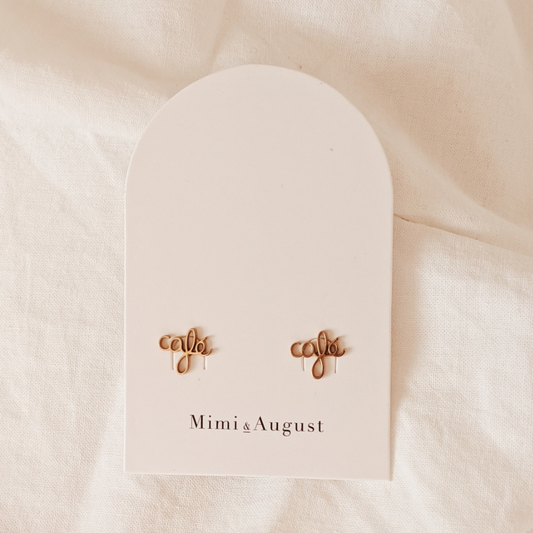 Café Stud Earrings