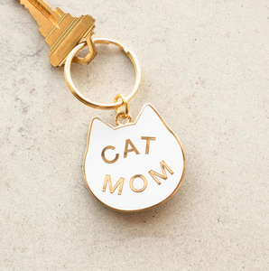 Cat Mom Keychain