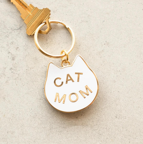 Cat Mom Keychain