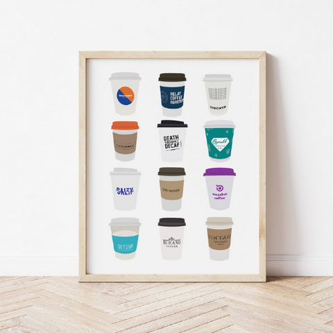 Hamilton Coffee Shop Print