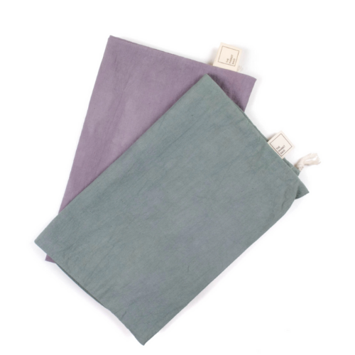 Large Organic Cotton Muslin Produce/ Bulk Bag - Fern