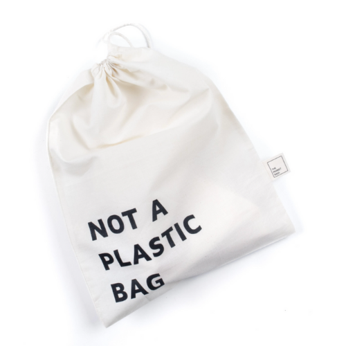 Large Organic Cotton 'NOT A PLASTIC BAG' Bag