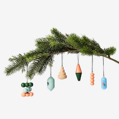 Wooden Ornament Set
