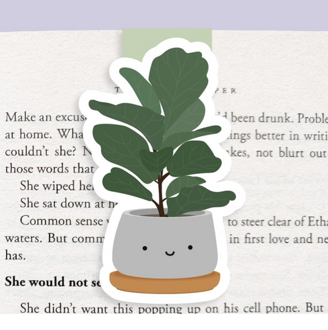 Fiddle Fig Plant - Jumbo Magnetic Bookmark