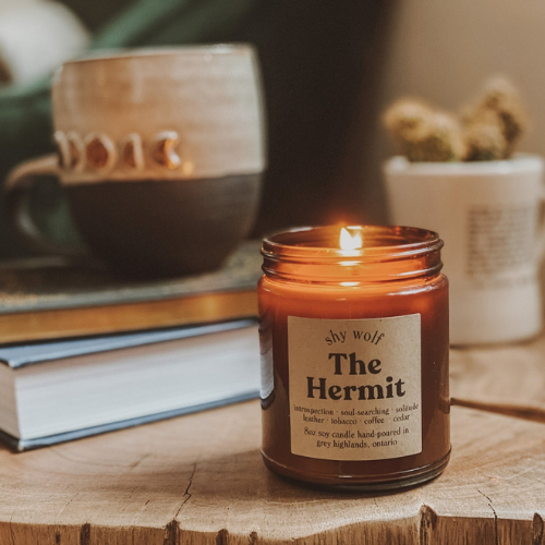 The Hermit - Soy Candle - Spirituality, Tarot, Boho