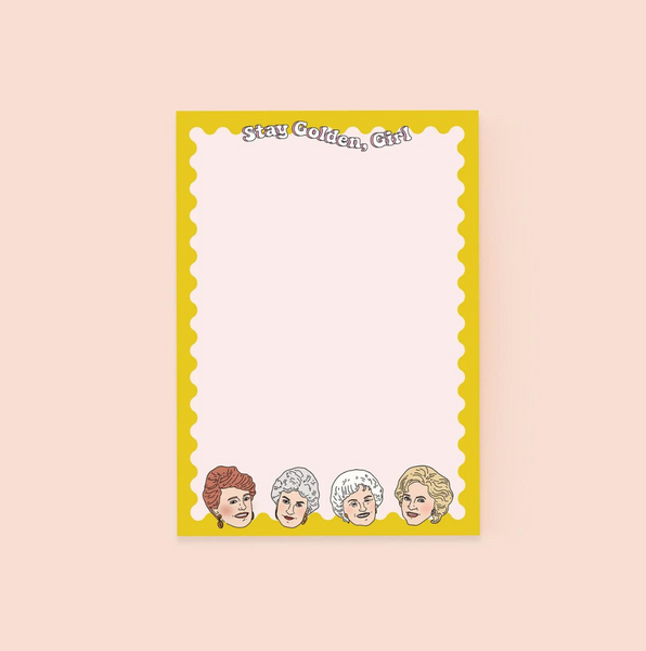 Stay Golden Girl Notepad