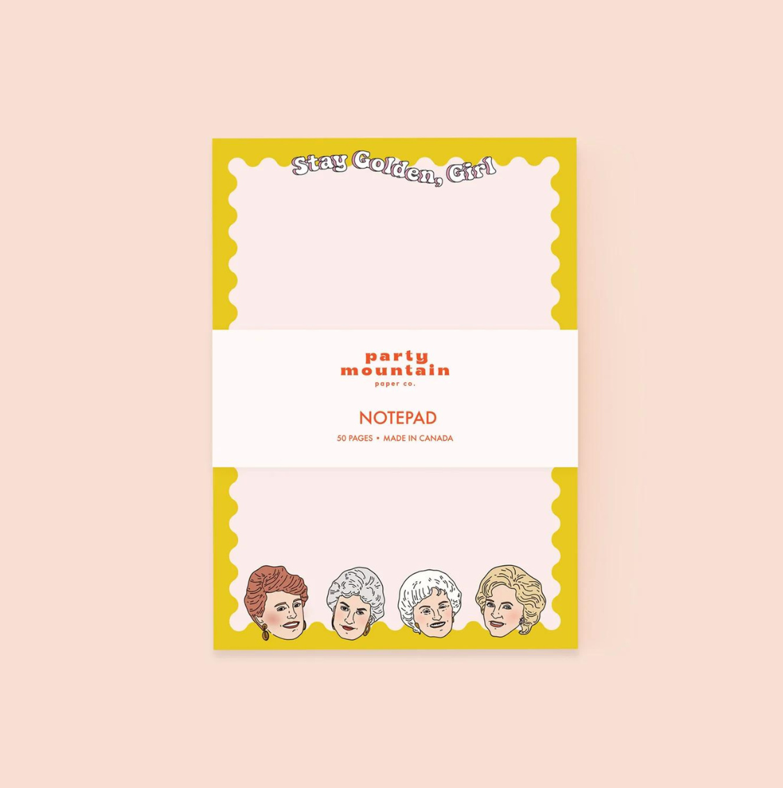 Stay Golden Girl Notepad