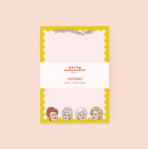 Stay Golden Girl Notepad