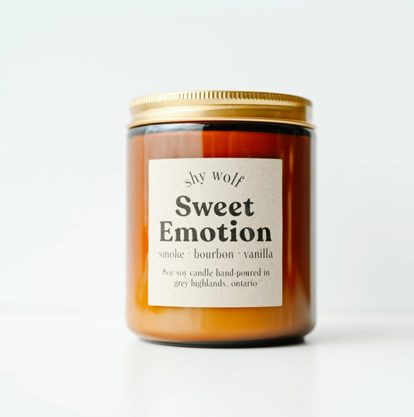 Sweet Emotion Candle - Vanilla, Bourbon, Smoke - Rock N Roll